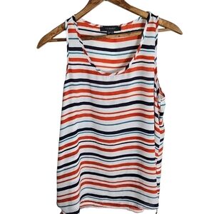 Primark Striped Sleeveless Blouse, Colorful and Layering Staple, Size 6